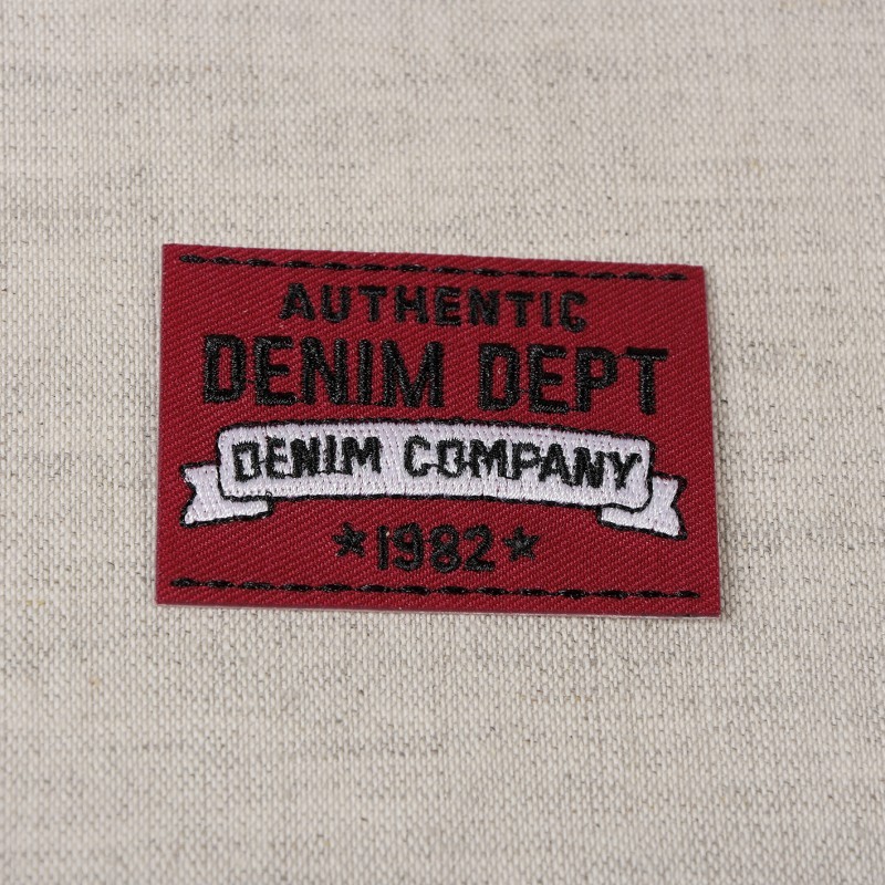 Ecusson authentic denim - Rouge