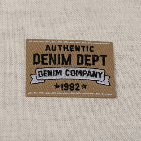 Ecusson authentic denim - Beige