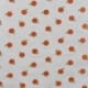 Tissu Jersey Foil Imprimé Orange Fond Blanc