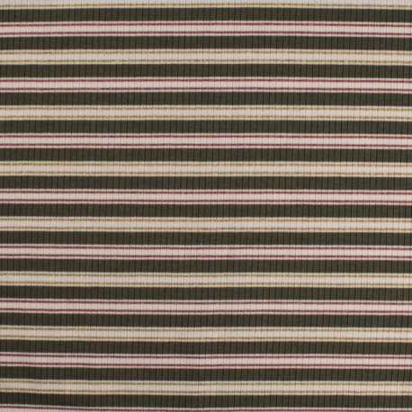 Tissu Stripe Dylana Ecru/Gold