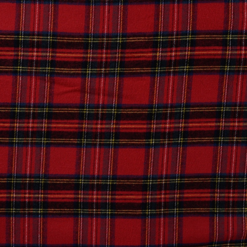 Tissu Tartan Rouge