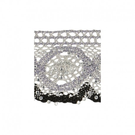 Dentelle metal perles