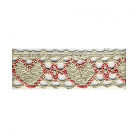 Dentelle coton 25 mm