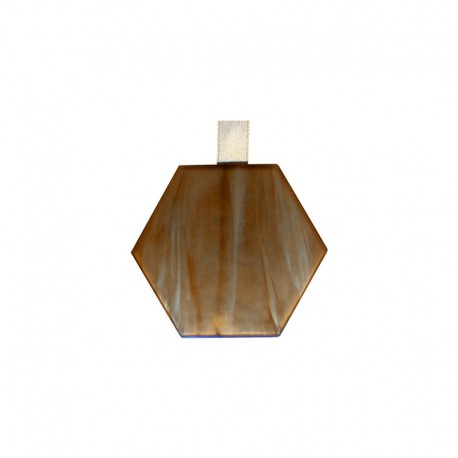 Magnet en résine hexagone nacré