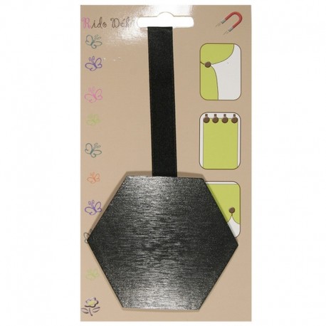 Magnet en résine hexagone nacré