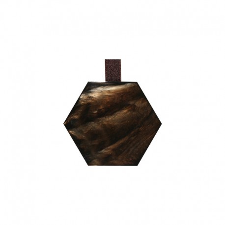 Magnet en résine hexagone nacré