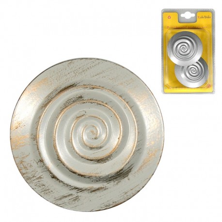 Pinces à rideaux rondes en métal x2