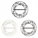 Broche pour rideaux en fer forgé