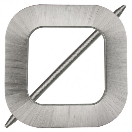 Broche pour rideaux carrée recouverte de fil