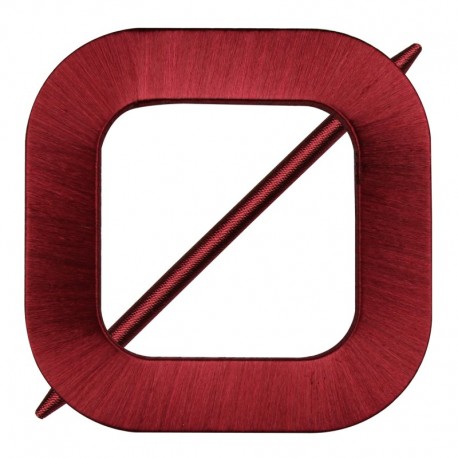 Broche pour rideaux carrée recouverte de fil