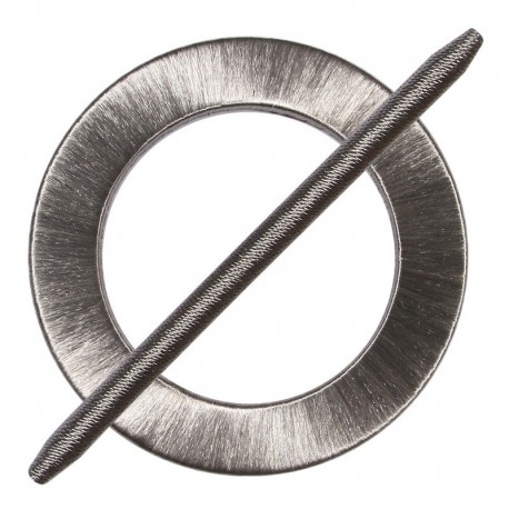 Broche pour rideaux ronde recouverte de fil