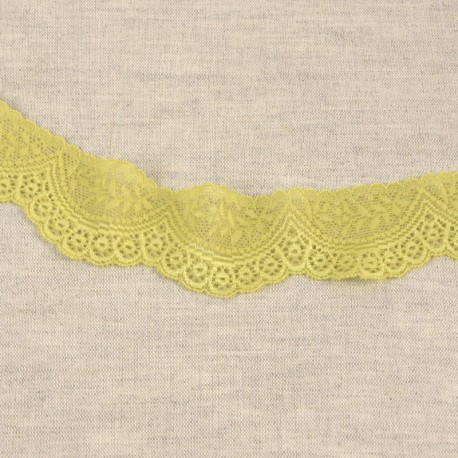 Dentelle élastique feston