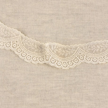 Dentelle élastique feston
