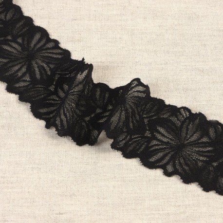 Dentelle élastique fleurs