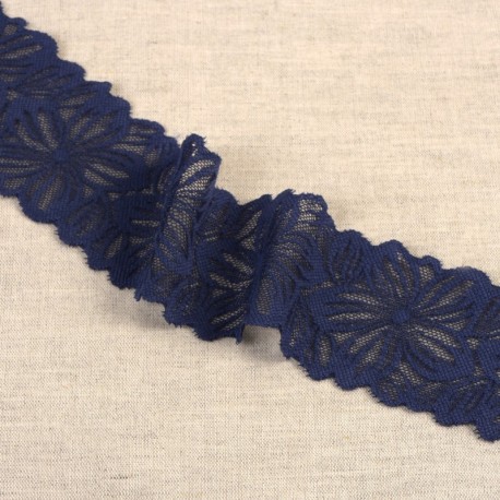 Dentelle élastique fleurs