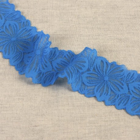 Dentelle élastique fleurs