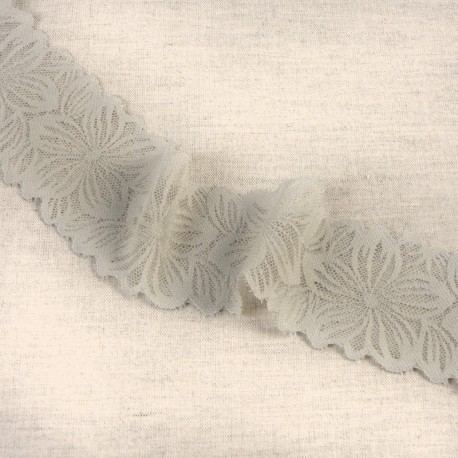 Dentelle élastique fleurs