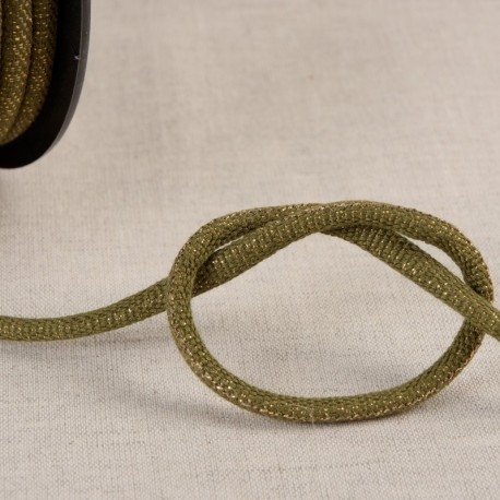 Cordon tresse métallisé