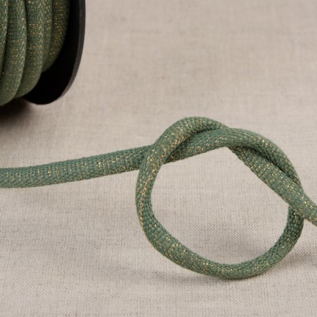 Cordon tresse métallisé