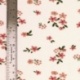 Tissu Jersey Imprimé Fleurs Rose et vert 