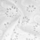 Tissu Broderie Anglaise Flower Blanc