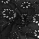 Tissu Broderie Anglaise Flower Noir