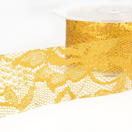Dentelle metal fleurs