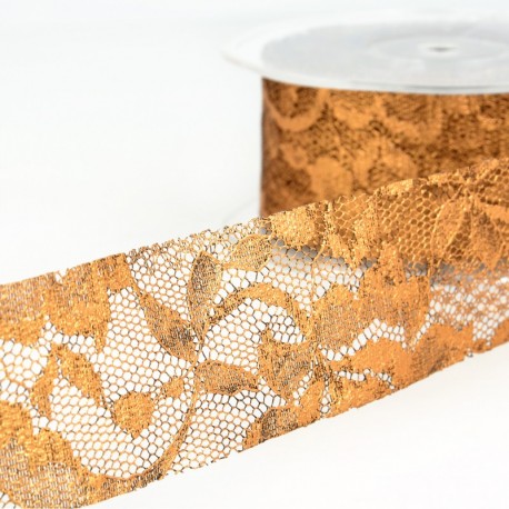 Dentelle metal fleurs