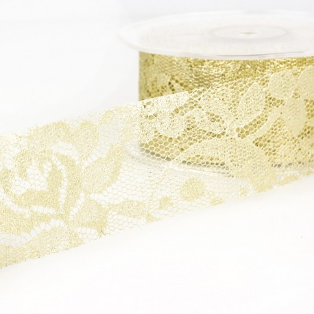 Dentelle metal fleurs