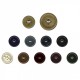 Bouton galalithe rond 4tr
