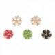 Bouton fleur perle