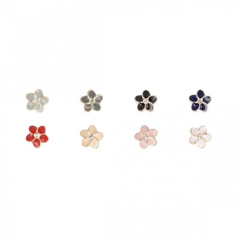 Bouton bijou fleur