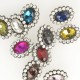 Bouton bijou strass