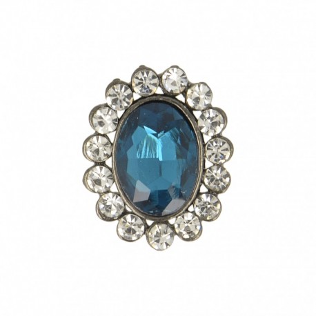 Bouton bijou strass