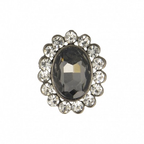 Bouton bijou strass