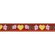Jacquard coeurs 15mm