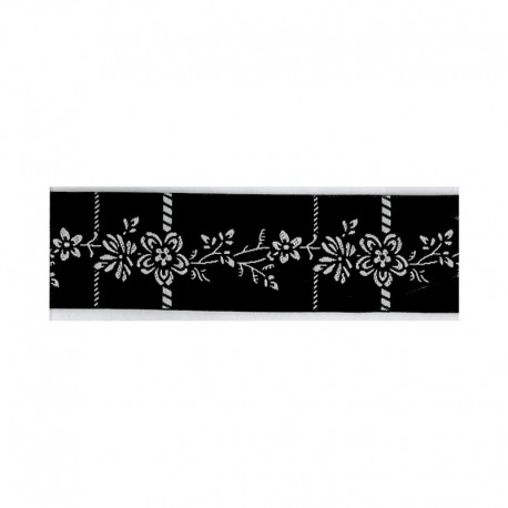 Galon fleurs 25mm
