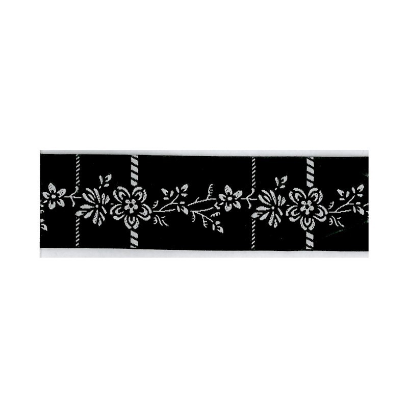 Galon fleurs 25mm