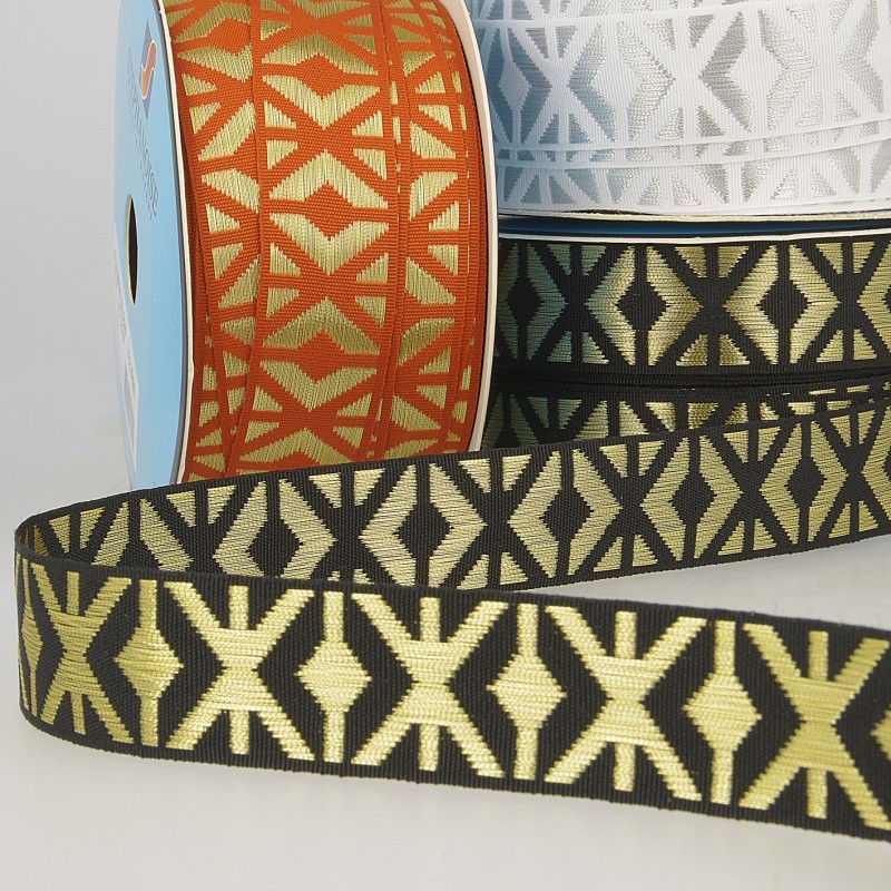 Galon Jacquard Géométrique