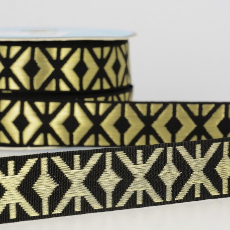 Galon Jacquard Géométrique