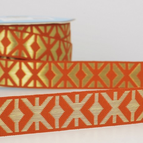 Galon Jacquard Géométrique
