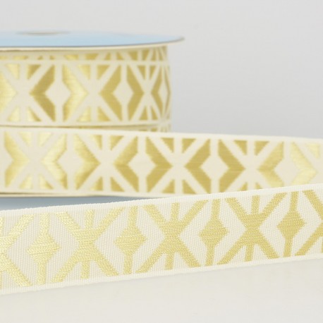 Galon Jacquard Géométrique