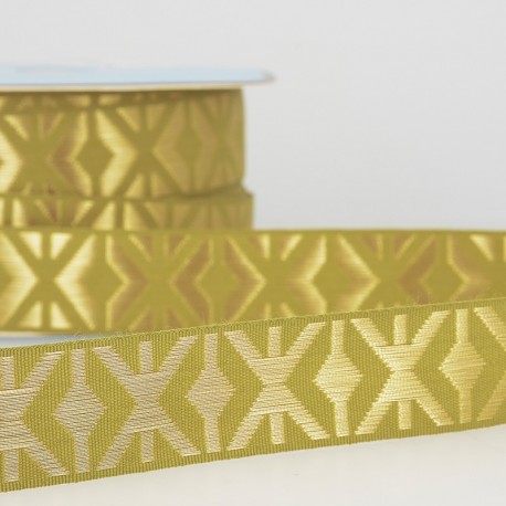 Galon Jacquard Géométrique