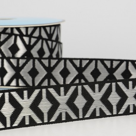 Galon Jacquard Géométrique