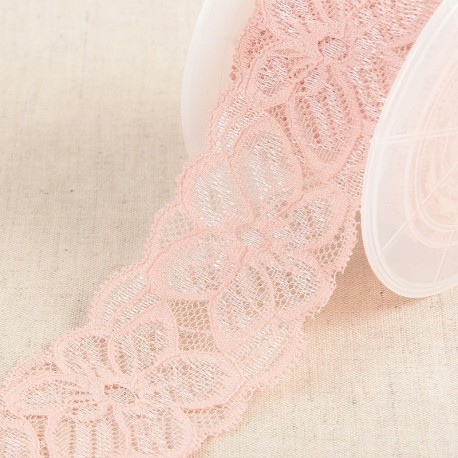 Dentelle élastique fleurs