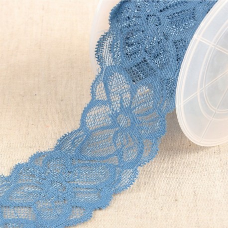 Dentelle élastique fleurs