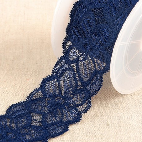 Dentelle élastique fleurs