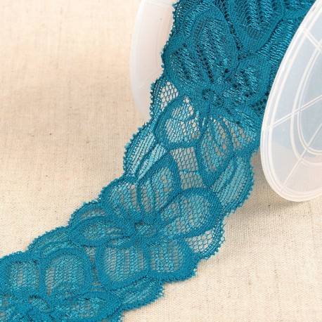 Dentelle élastique fleurs