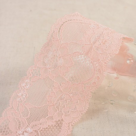 Dentelle élastique fleurs