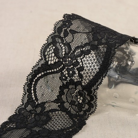 Dentelle élastique fleurs